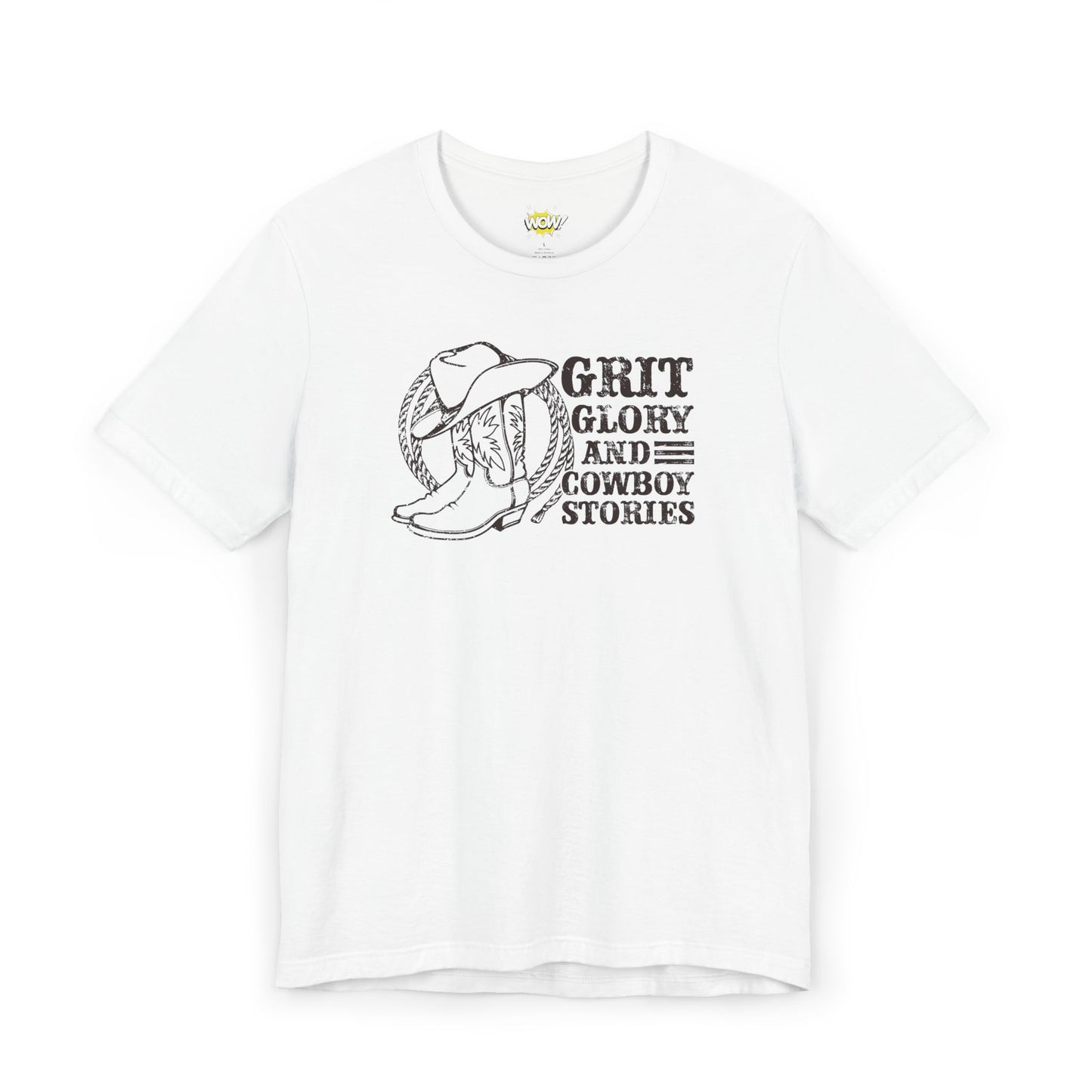 Grit, Glory, and Cowboy Stories T-Shirt