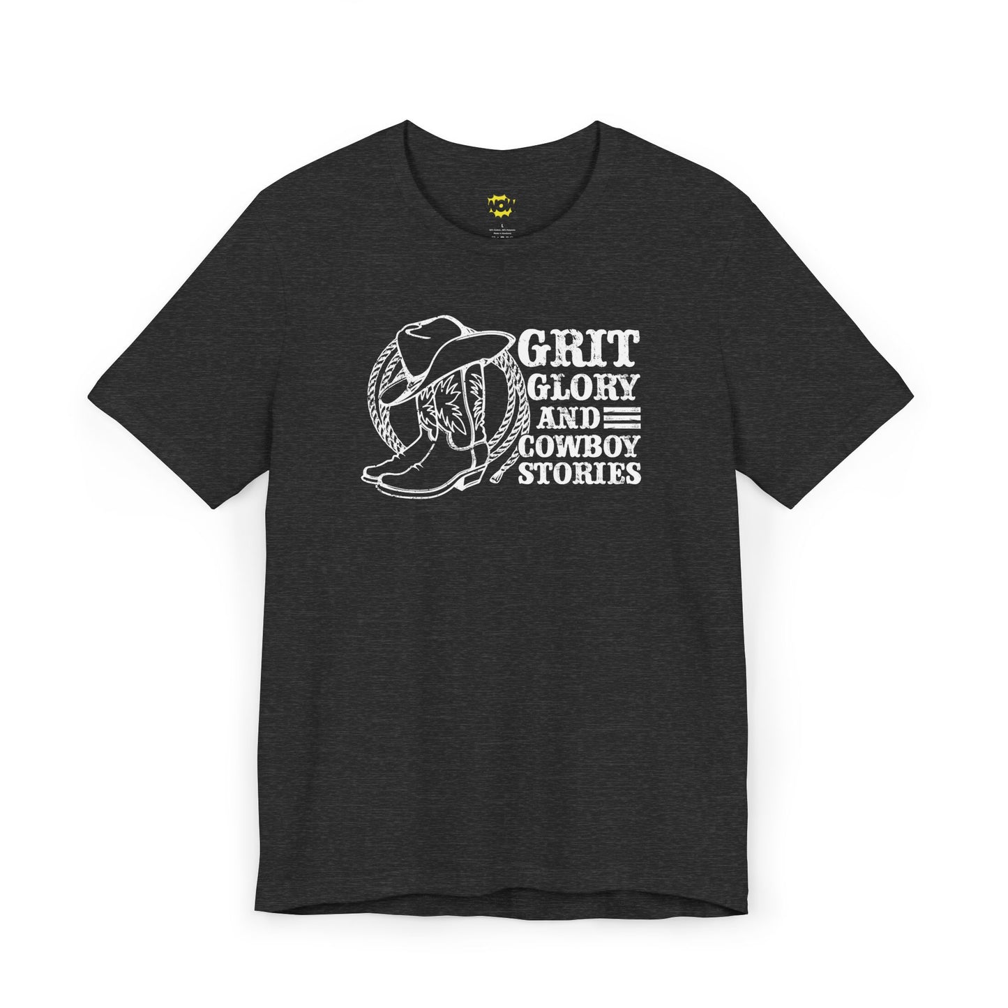 Grit, Glory, and Cowboy Stories T-Shirt