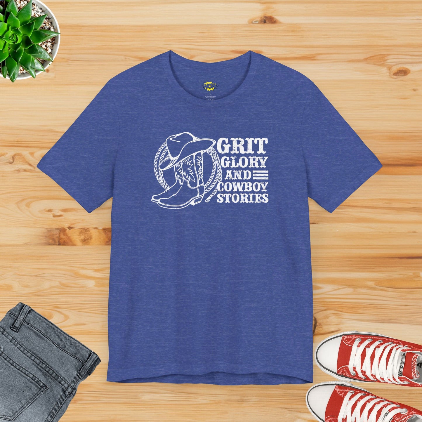 Grit, Glory, and Cowboy Stories T-Shirt